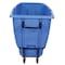 Vestil Heavy Duty Tilt Truck 1/2 Cubic Yard 1400 lb Blue TDT-50-HD-BLUE - alternate 3